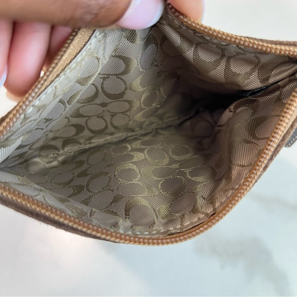 Coach suede leather mini purse wallet - Picture 3 of 13